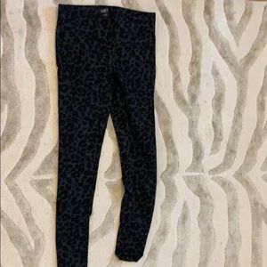Loft petites leopard pants, size xxsp